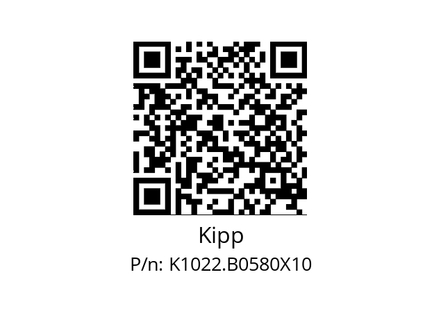   Kipp K1022.B0580X10