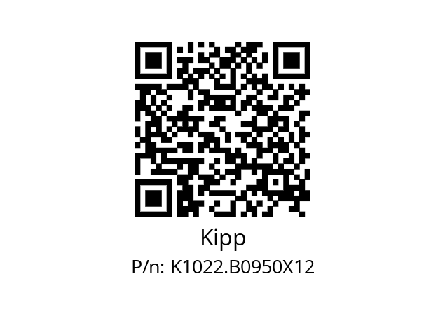   Kipp K1022.B0950X12