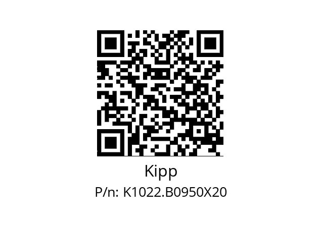   Kipp K1022.B0950X20