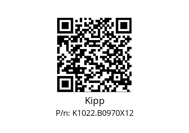   Kipp K1022.B0970X12