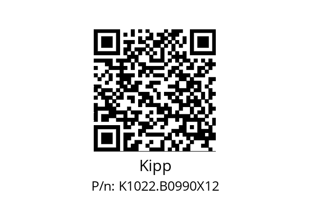   Kipp K1022.B0990X12