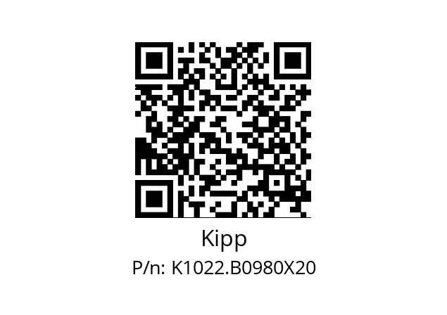   Kipp K1022.B0980X20