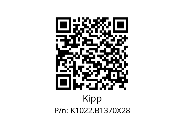   Kipp K1022.B1370X28