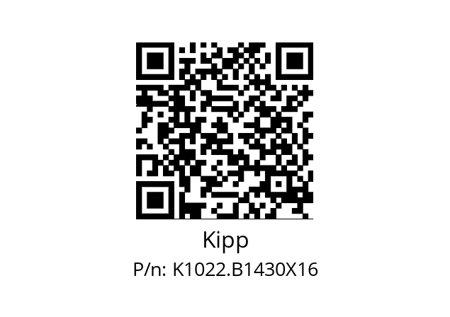   Kipp K1022.B1430X16