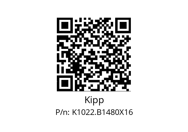   Kipp K1022.B1480X16