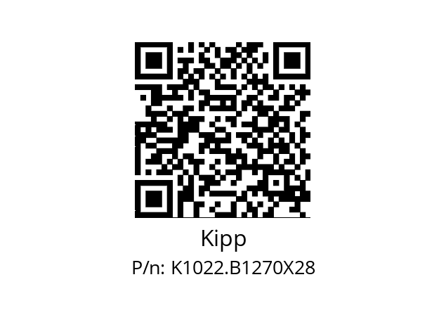   Kipp K1022.B1270X28