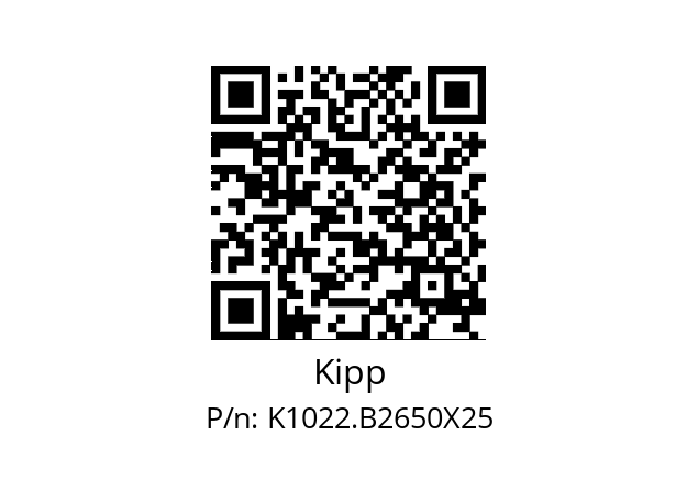   Kipp K1022.B2650X25