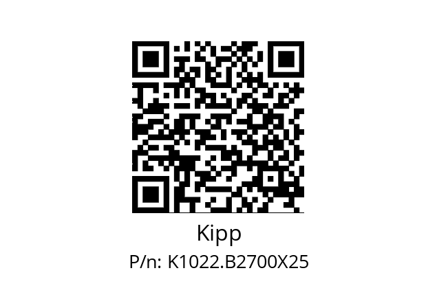   Kipp K1022.B2700X25