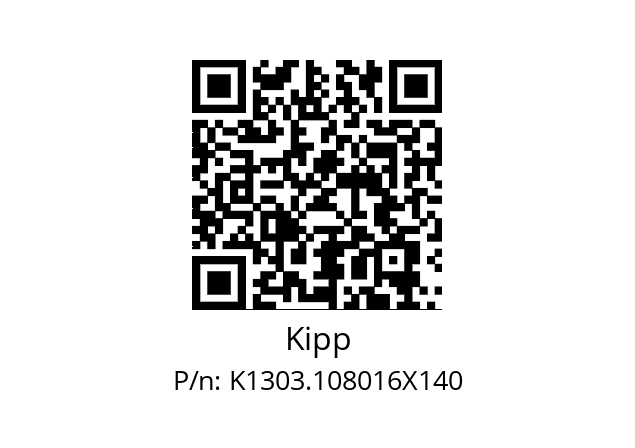   Kipp K1303.108016X140