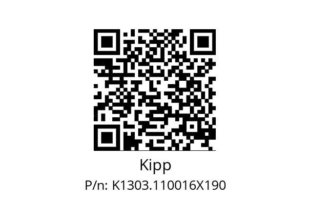   Kipp K1303.110016X190