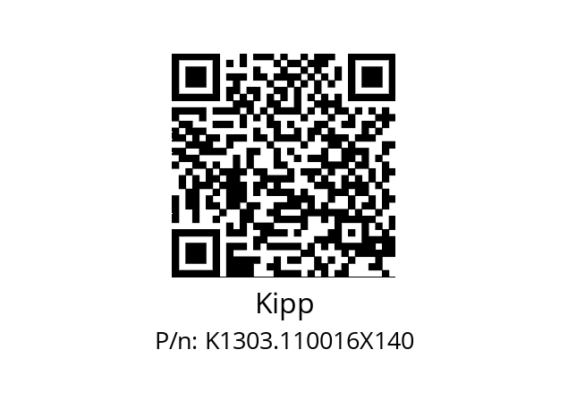   Kipp K1303.110016X140