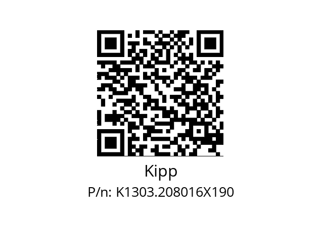   Kipp K1303.208016X190