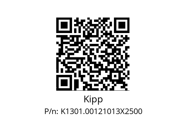   Kipp K1301.00121013X2500