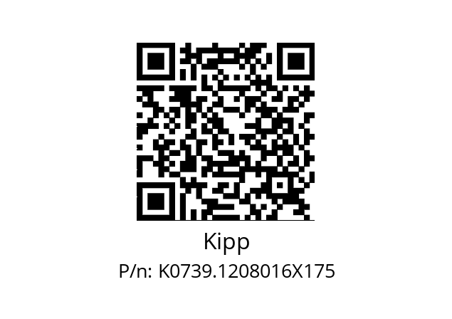   Kipp K0739.1208016X175