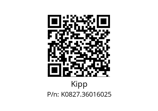   Kipp K0827.36016025