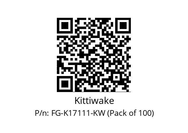   Kittiwake FG-K17111-KW (Pack of 100)