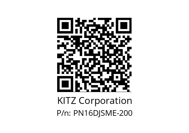   KITZ Corporation PN16DJSME-200