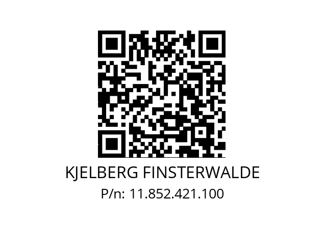   KJELBERG FINSTERWALDE 11.852.421.100