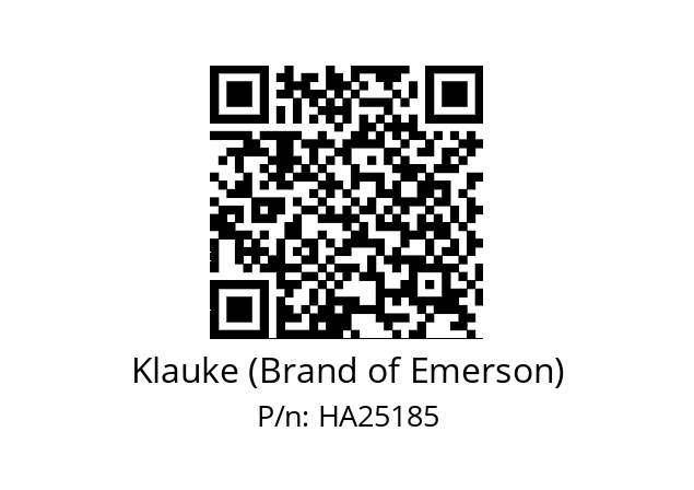   Klauke (Brand of Emerson) HA25185