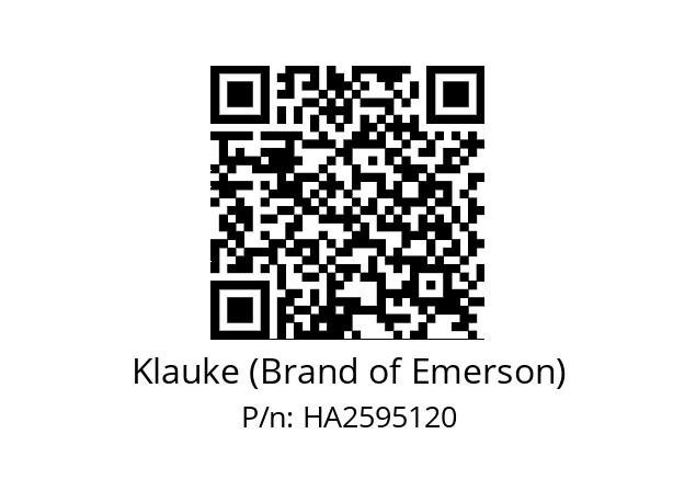   Klauke (Brand of Emerson) HA2595120