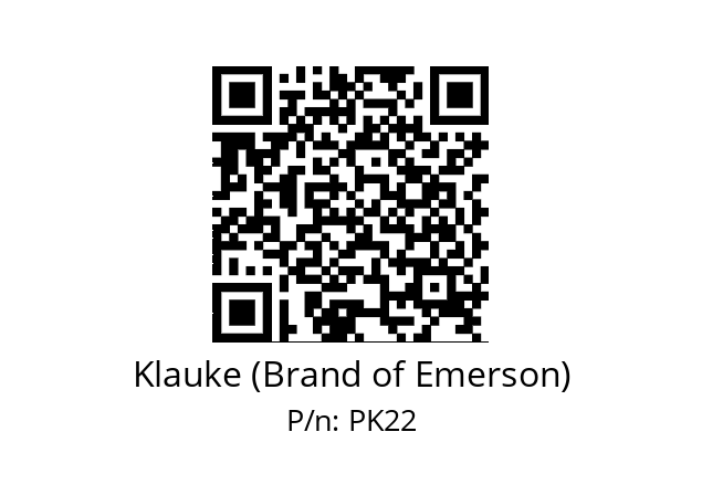   Klauke (Brand of Emerson) PK22