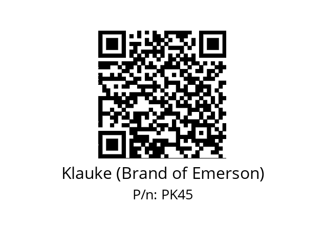   Klauke (Brand of Emerson) PK45