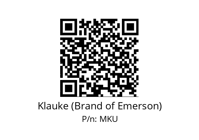   Klauke (Brand of Emerson) MKU