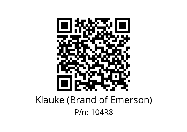   Klauke (Brand of Emerson) 104R8