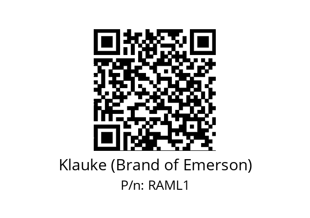   Klauke (Brand of Emerson) RAML1