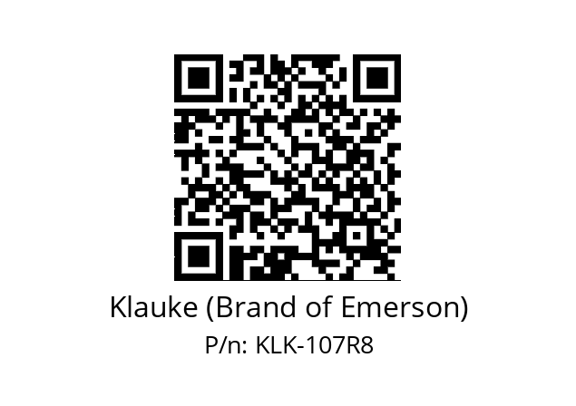   Klauke (Brand of Emerson) KLK-107R8