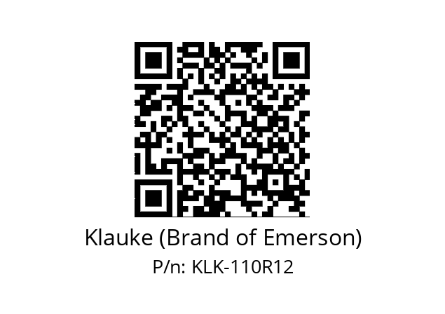   Klauke (Brand of Emerson) KLK-110R12