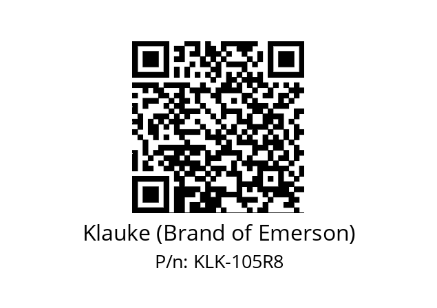   Klauke (Brand of Emerson) KLK-105R8