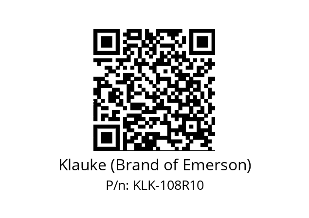   Klauke (Brand of Emerson) KLK-108R10