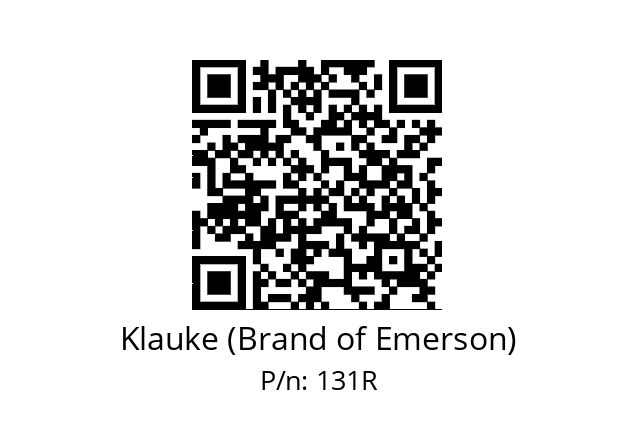   Klauke (Brand of Emerson) 131R