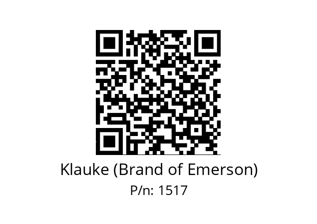   Klauke (Brand of Emerson) 1517