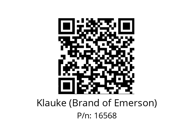   Klauke (Brand of Emerson) 16568