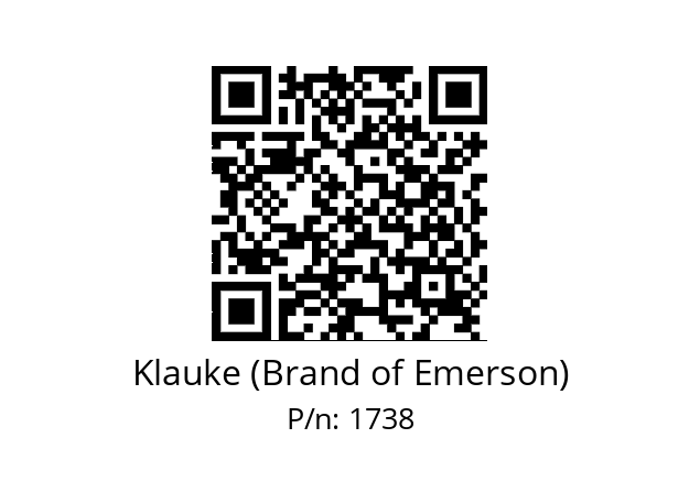   Klauke (Brand of Emerson) 1738