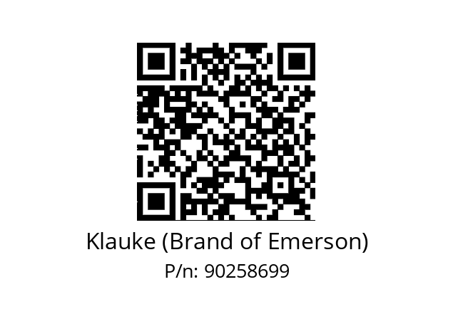   Klauke (Brand of Emerson) 90258699