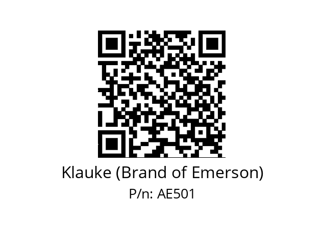   Klauke (Brand of Emerson) AE501