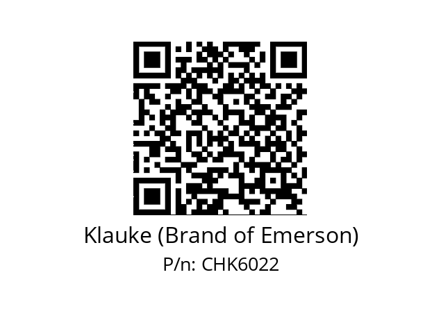   Klauke (Brand of Emerson) CHK6022