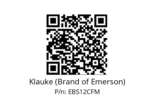   Klauke (Brand of Emerson) EBS12CFM