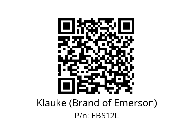   Klauke (Brand of Emerson) EBS12L