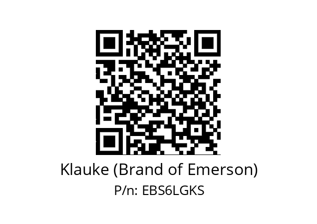   Klauke (Brand of Emerson) EBS6LGKS