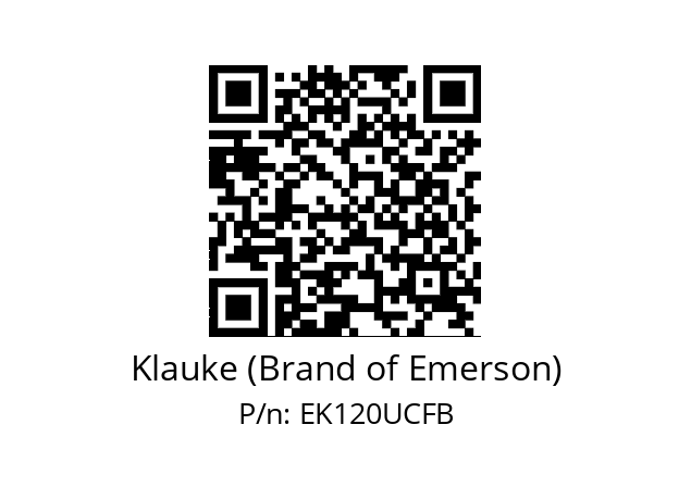   Klauke (Brand of Emerson) EK120UCFB