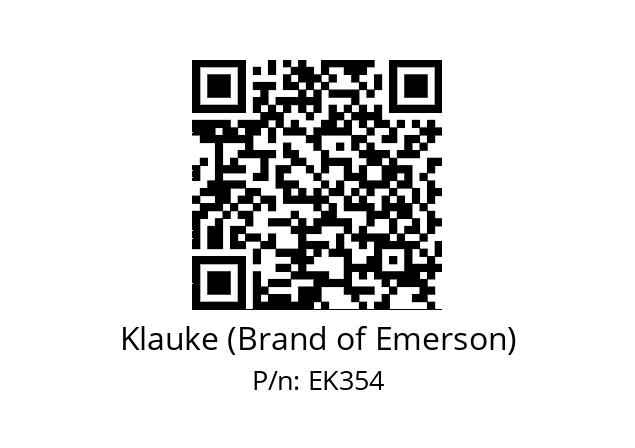   Klauke (Brand of Emerson) EK354