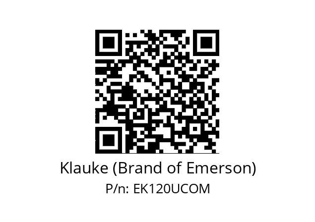   Klauke (Brand of Emerson) EK120UCOM