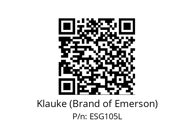   Klauke (Brand of Emerson) ESG105L