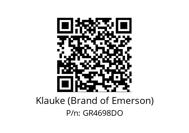   Klauke (Brand of Emerson) GR4698DO