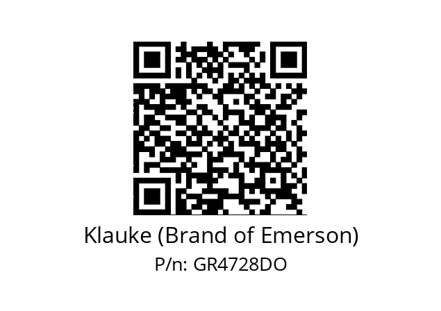   Klauke (Brand of Emerson) GR4728DO