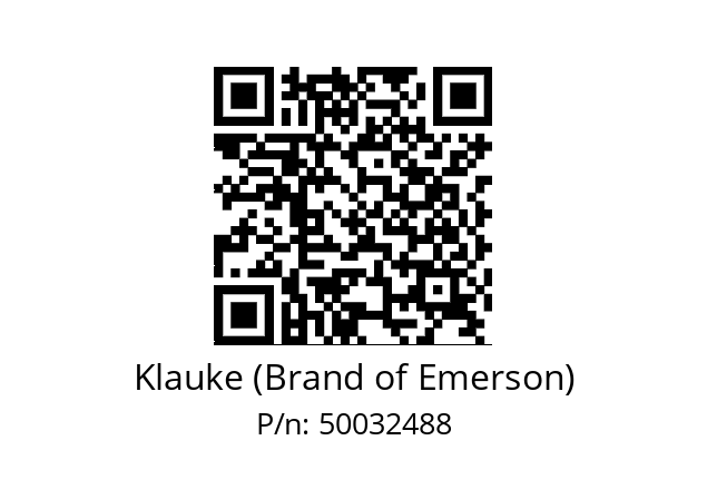   Klauke (Brand of Emerson) 50032488